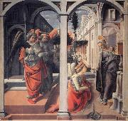 Fra Filippo Lippi The Annunciation oil